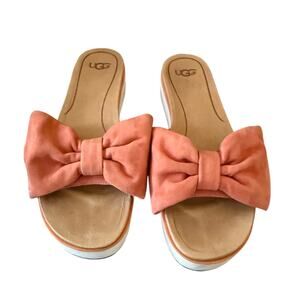 UGG Bow Slip on Slide Sandals Shoes Women’s 9